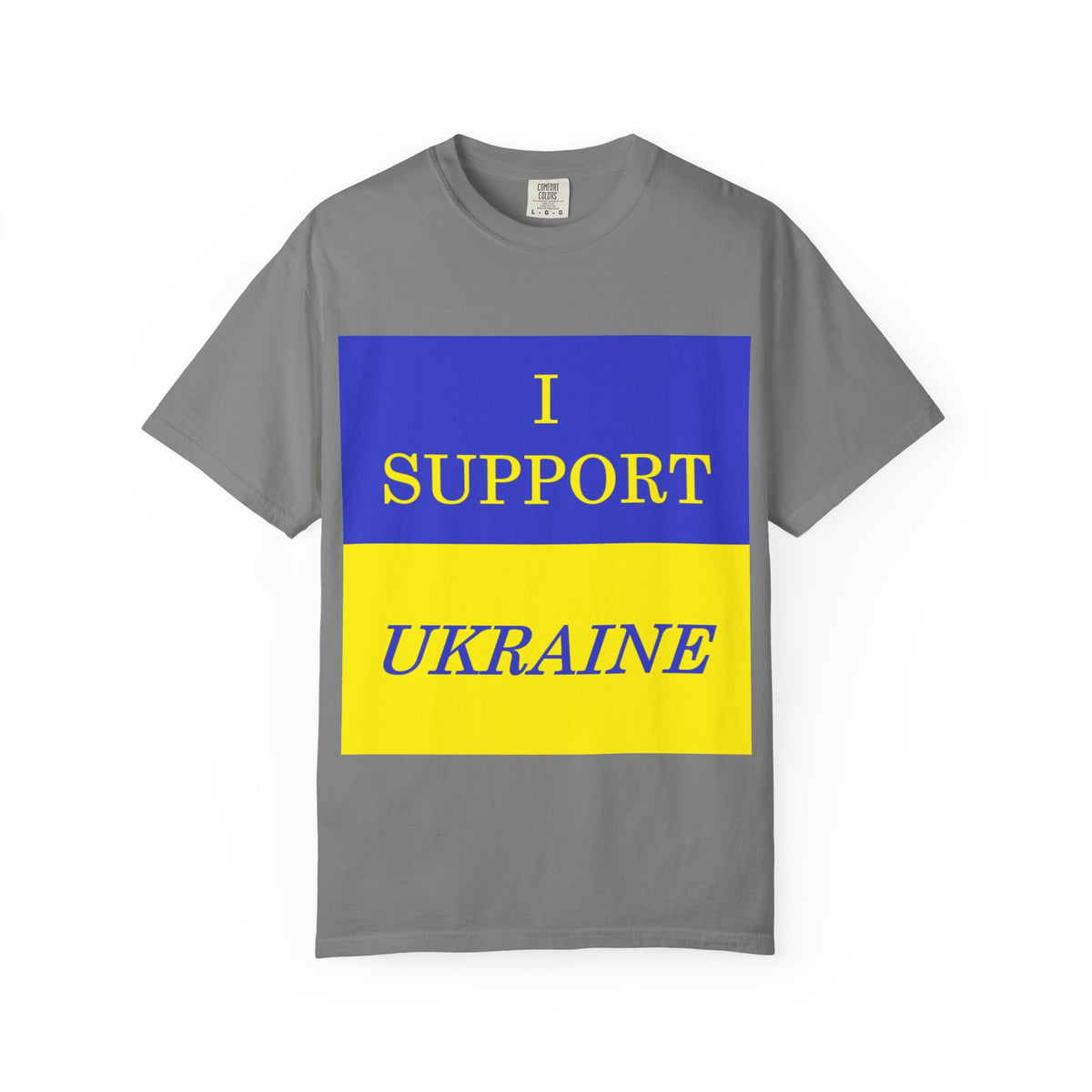 I Support Ukraine T-Shirt — Ukrainian Flag & Tryzub Graphic