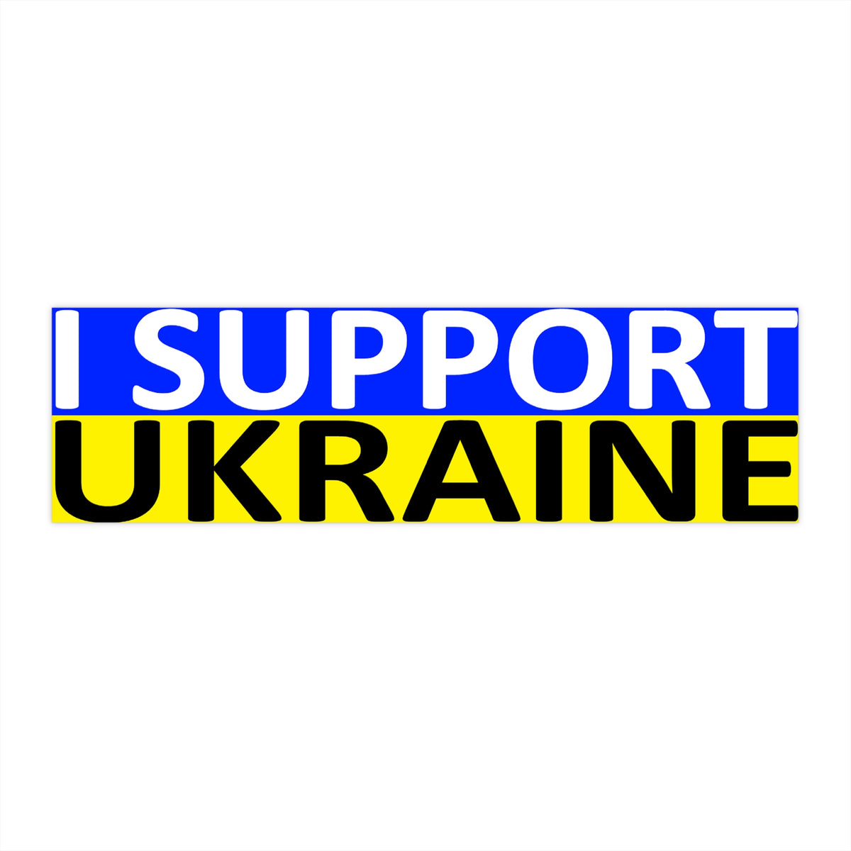 I SUPPORT UKRAINE Bumper Sticker