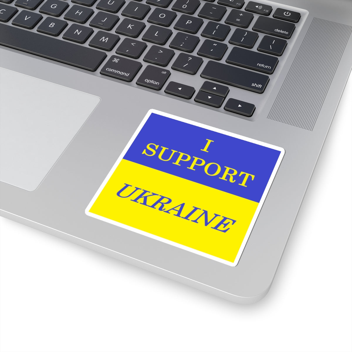 I SUPPORT UKRAINE! Flag car/laptop sticker