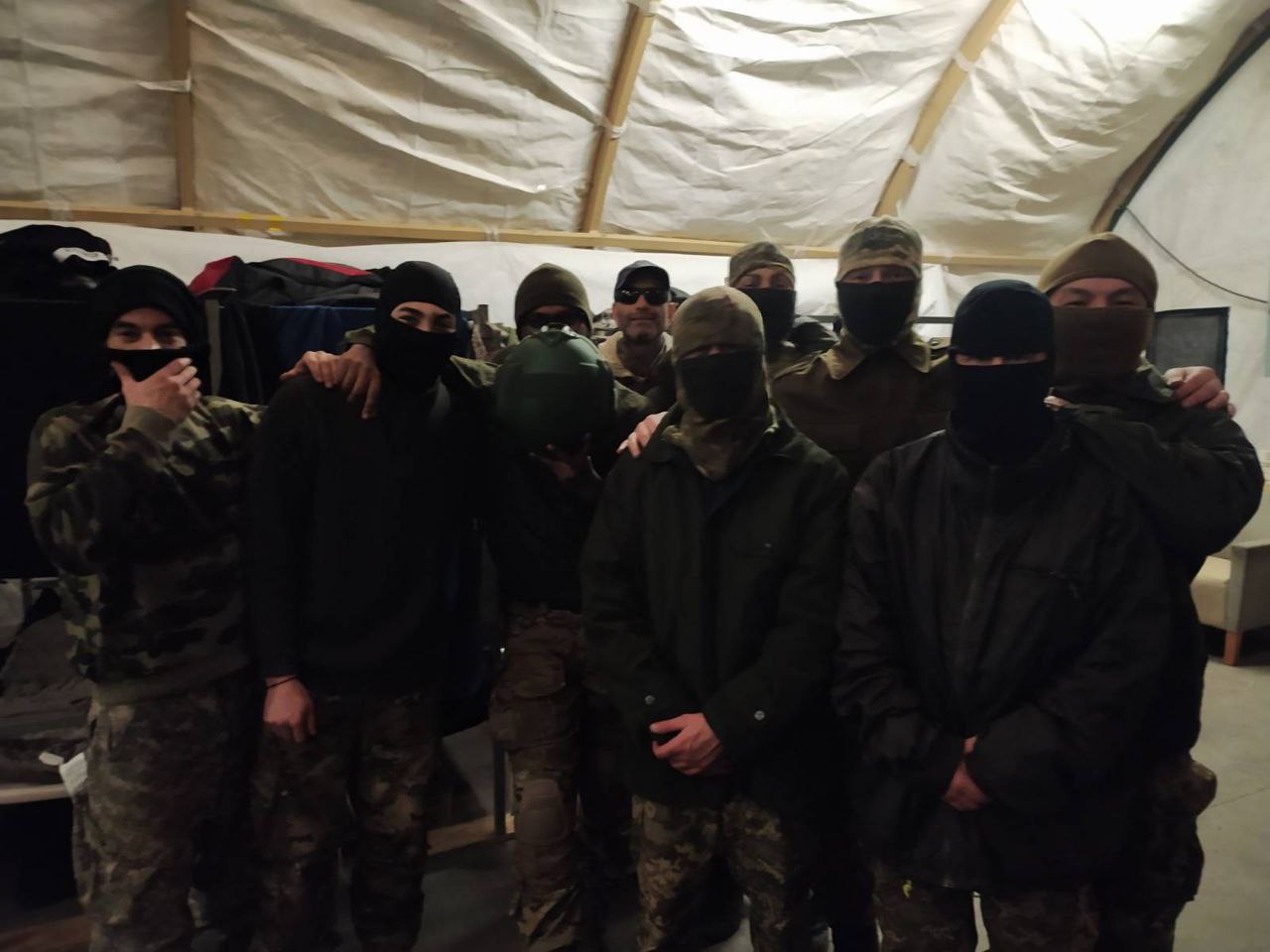 4th Battalion wearing our winter coats.