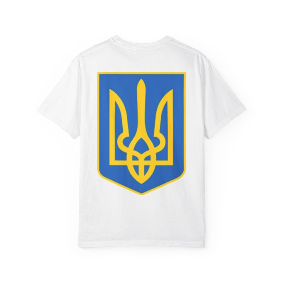I Support Ukraine T-Shirt — Ukrainian Flag & Tryzub Graphic
