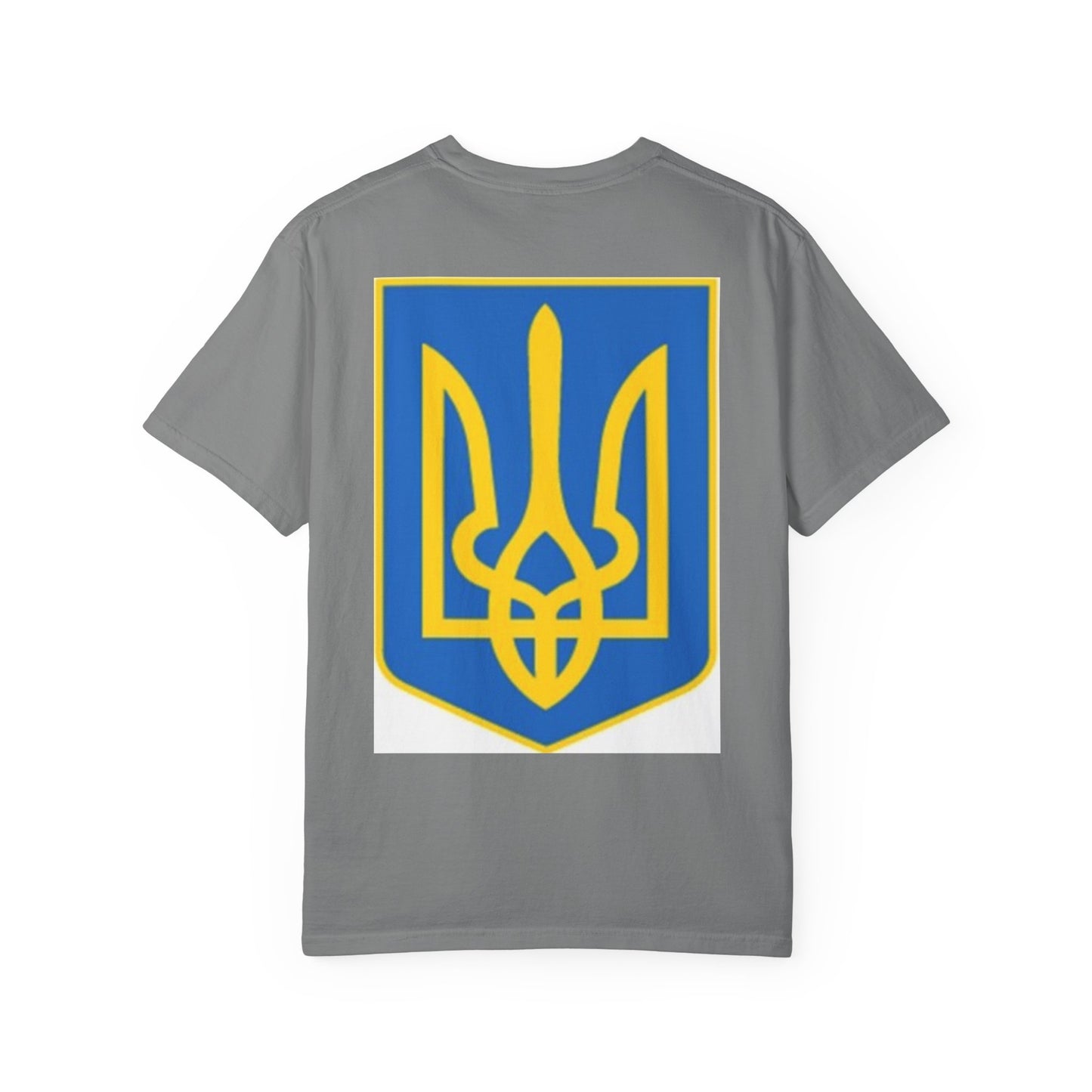 I Support Ukraine T-Shirt — Ukrainian Flag & Tryzub Graphic