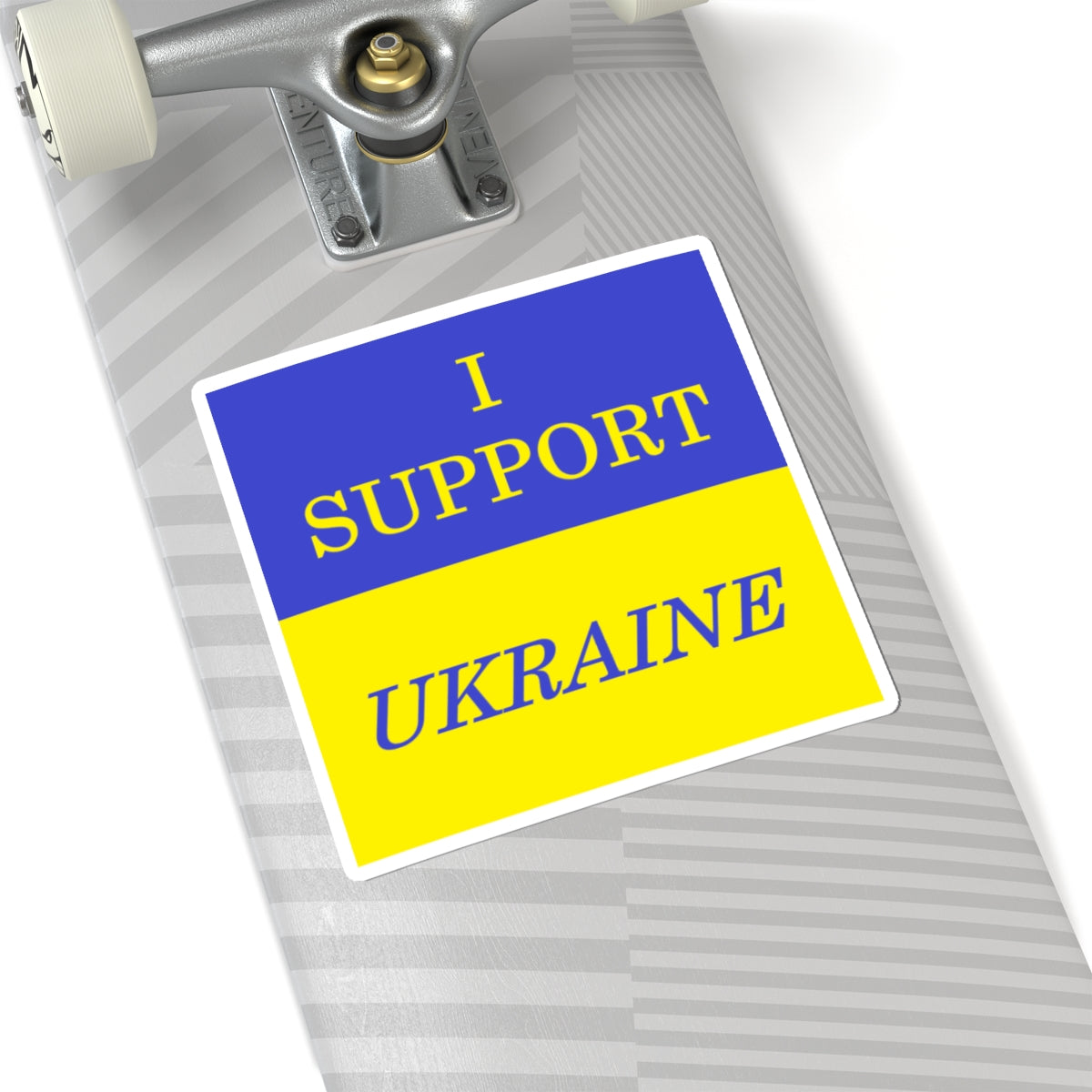 I SUPPORT UKRAINE! Flag car/laptop sticker