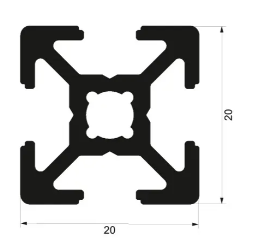 Aluminum chassis strut for a secret Drone lab project in UKRAINE